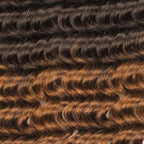 QVR Premium Chinese Hair Deep Wave Virgin Human Crochet Hair Ombre #T2/30 Machine Made Feather Crochet Hairstyles