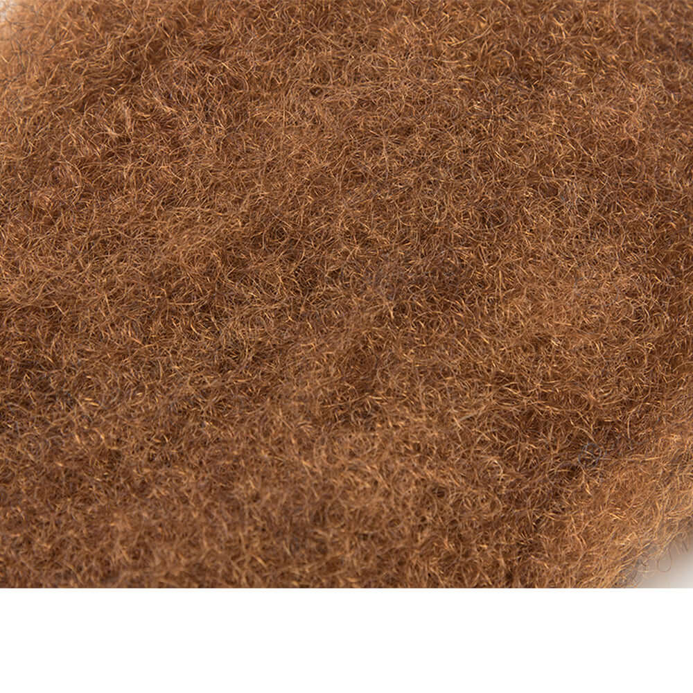 QVR Affordable Afro Kinky Bulk Human Hair Auburn Color For Braiding DreadLock