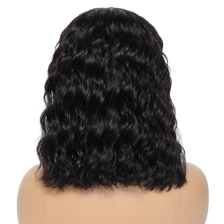 QVR Short Bob Loose Deep Wave Lace Frontal Wigs 180% Density