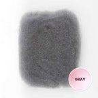 QVR Brazilian Salt Pepper Color Afro Kinky Bulk Human Hair For Braiding Dreadlock Hair
