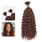 QVR Multi-Color Water Wave Bulk Hair Extensions for Boho Knotless Braiding