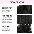 QVR Handmade Dreadlocks Natural Black Thickness 0.6cm Human Hair Loc Extensions