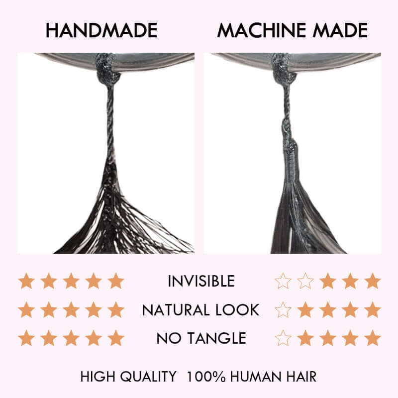 QVR Lightweight T2/30 Color Deep Wave Feather Crochet Braid Human Hair Extensions
