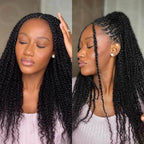 QVR Best Quality Kinky Twist Style 4 Packs Afro kinky Bulk Braiding Human Hair