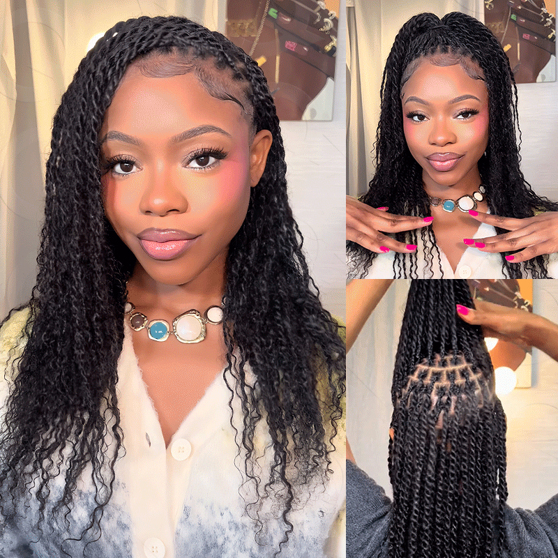 QVR Mixed Color #4/30 Afro Kinky Bulk Highlights #27/30 Human Hair