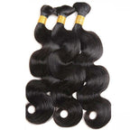 QVR Body Wave Bulk Hair Extensions for Boho Knotless Braiding