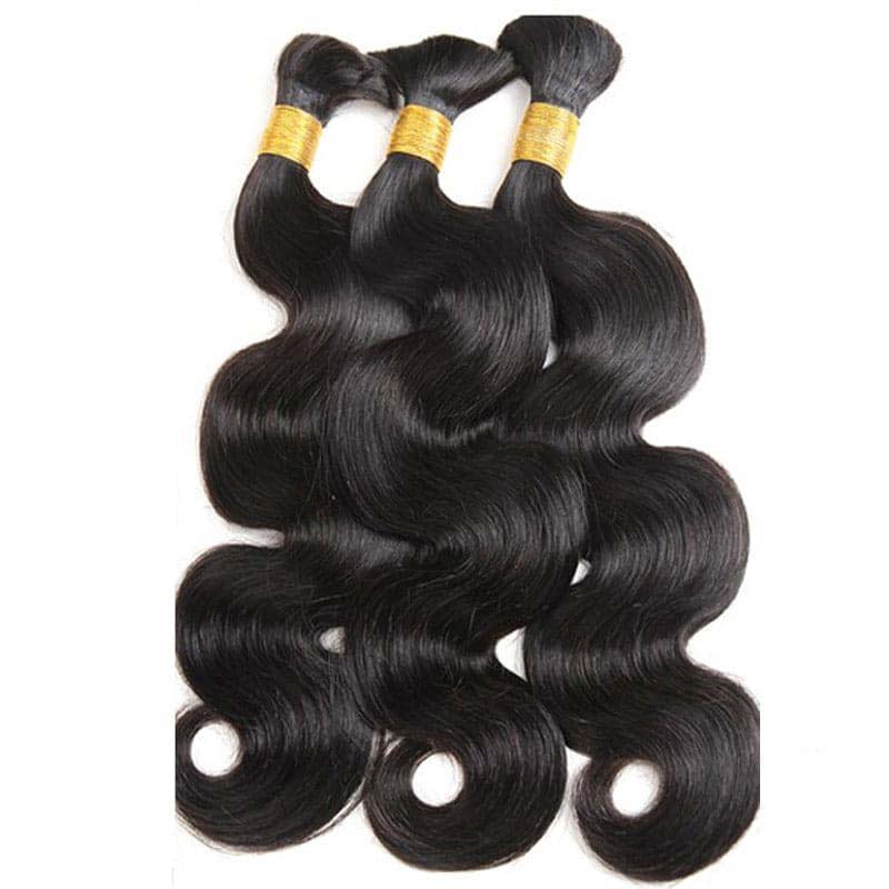 QVR Body Wave Bulk Hair Extensions for Boho Knotless Braiding