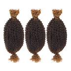 QVR Upgraded Kinky Bulk Natural Black hair 4a/3c Extensions