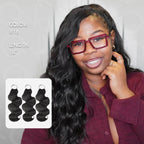 QVR Body Wave Crochet Hair Natural Black Machine Made Feather Human Hair Extension