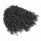 QVR Ramen Curl Crochet Hair Natural Black Machine Made Feather Crochet Human Hair Extension