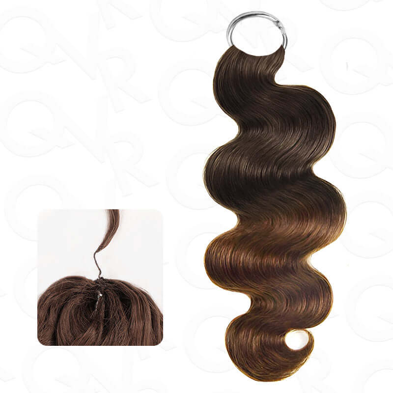 QVR Soft Feather Crochet Hair 3 Packs Small Kinky Curly Machine Made Human Hair Extension