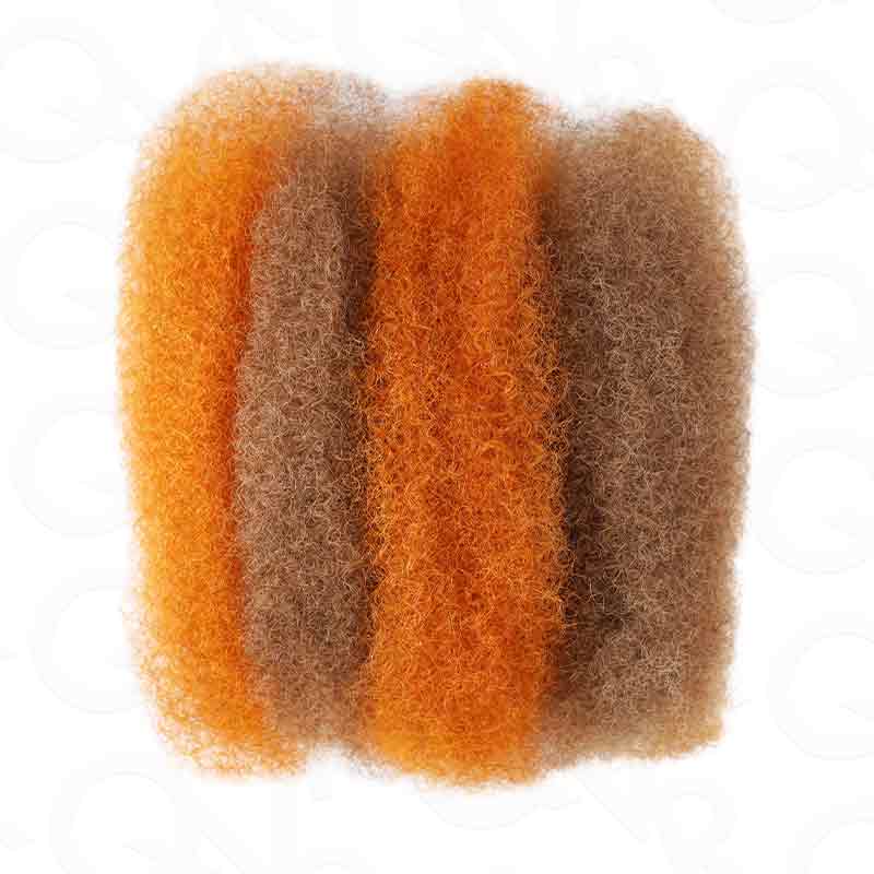 QVR 3 In 1 Afro Kinky Bulk Three Colors #32/16/613 Human Hair For Braiding Dreadlock Hair