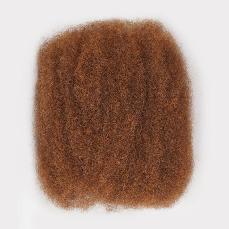 QVR Mixed Color #4/30 Afro Kinky Bulk Highlights #27/30 Human Hair
