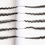 QVR Kinky Straight Crochet Hair Natural Black Machine Made Feather Human Hair Extension