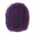 QVR Mix #1B/99J Color Afro Kinky Bulk Human Hair For Braiding Dreadlock Hair