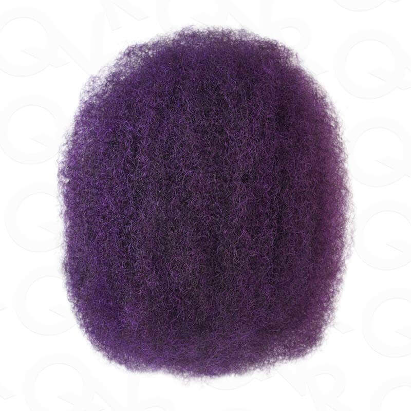 QVR Mix #1B/99J Color Afro Kinky Bulk Human Hair For Braiding Dreadlock Hair