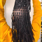 QVR Upgraded Kinky Bulk Natural Black hair 4a/3c Extensions