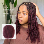 QVR Flawless Mini Twist With Soft Afro kinky Bulk Human Hair For Braiding Dreadlock
