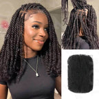 QVR Flawless Mini Twist With Soft Afro kinky Bulk Human Hair For Braiding Dreadlock