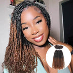 QVR Human Afro Kinky V Bulk Natural Curly Hair for Kinky Twist Crochet Braiding Hair