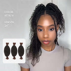 QVR Ombre Spring Twist Hair T1B/4 Color Type 3C 4A Hair Extensions
