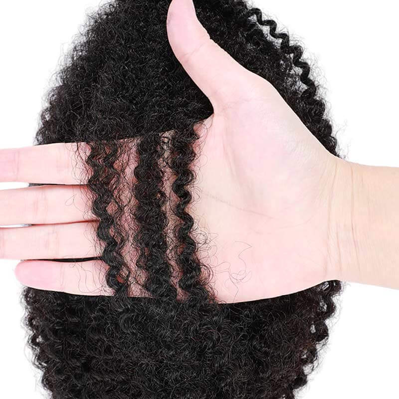 QVR Spring Twist Hair Dark Brown #4 Color Type 3C 4A Hair Extensions