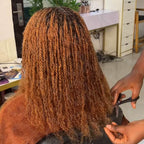 QVR #27/30 Afro Kinky Bulk Mixed Color Human Hair for Braiding DreadLock