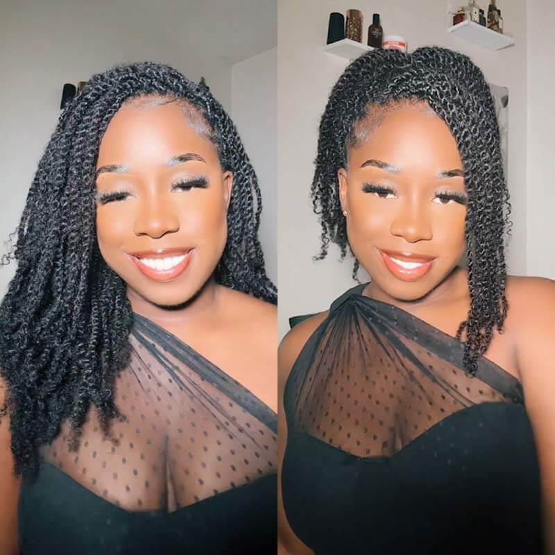 QVR 1 PC Afro kinky Bulk Hair Extensions For Braiding Dreadlock Human Hair