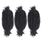 QVR Spring Twist Hair Dark Brown #4 Color Type 3C 4A Hair Extensions
