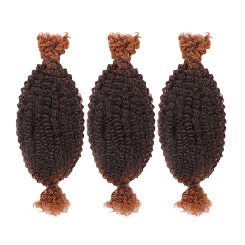 QVR Ombre Spring Twist Hair T1B/30 Color Type 3C 4A Hair Extensions