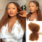 QVR Brazilian Remy Hair Afro kinky Bulk Human Hair For Braiding Dreadlock Hair