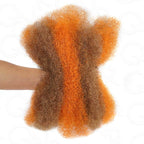QVR 3 In 1 Afro Kinky Bulk Three Colors #32/16/613 Human Hair For Braiding Dreadlock Hair