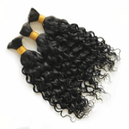 QVR Water Wave Bulk Hair Extensions for Boho Knotless Braiding
