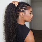 QVR Water Wave Bulk Hair Extensions for Boho Knotless Braiding