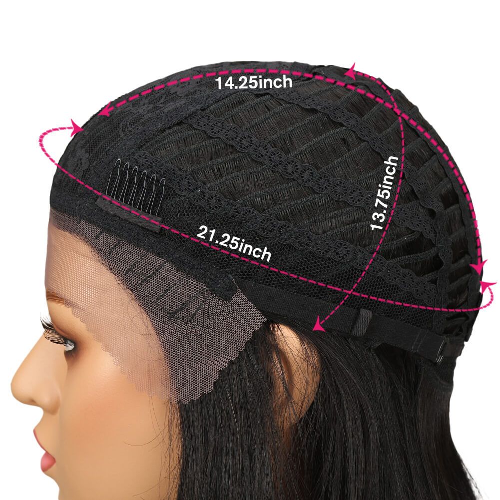 QVR Lace Front Human Hair Wigs 16 Inches Short Straight Wigs For Black Women | Page