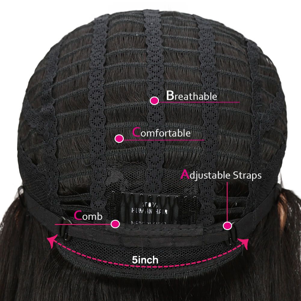 QVR Lace Front Human Hair Wigs 16 Inches Short Straight Wigs For Black Women | Page