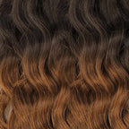 QVR #T2/30 Crochet Hair Water Wave Machine Made Feather Human Hair Extension
